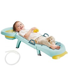 Adjustable Hair Washing Station for Kids - Foldable Shampoo Chair 1-16 Years