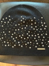 Michael Kors Black Beanie With Star Studs