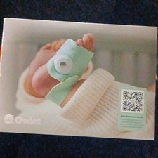 Owlet Dream Sock Breathing Monitor, Oxygen Level, Mint/White