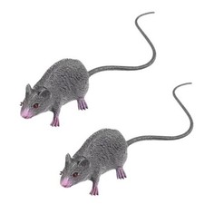 2Pcs Lifelike Fake Mouse Realistic Mice, Spooky Rat, Halloween Prank, Rubber