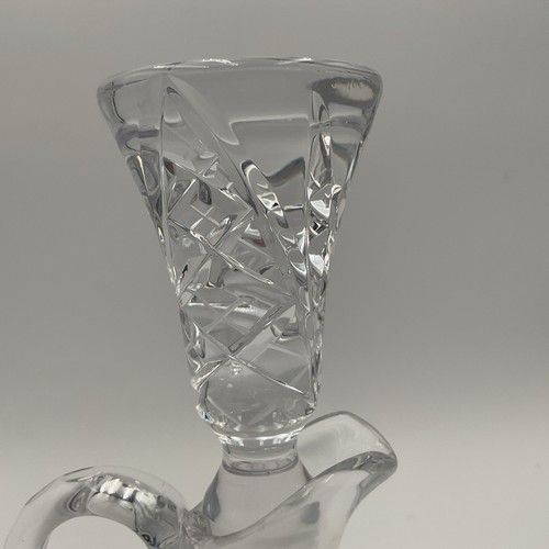 Vintage American Brilliant Crystal Cut Cruet With Stopper & Cut Floral Design - Picture 7 of 15