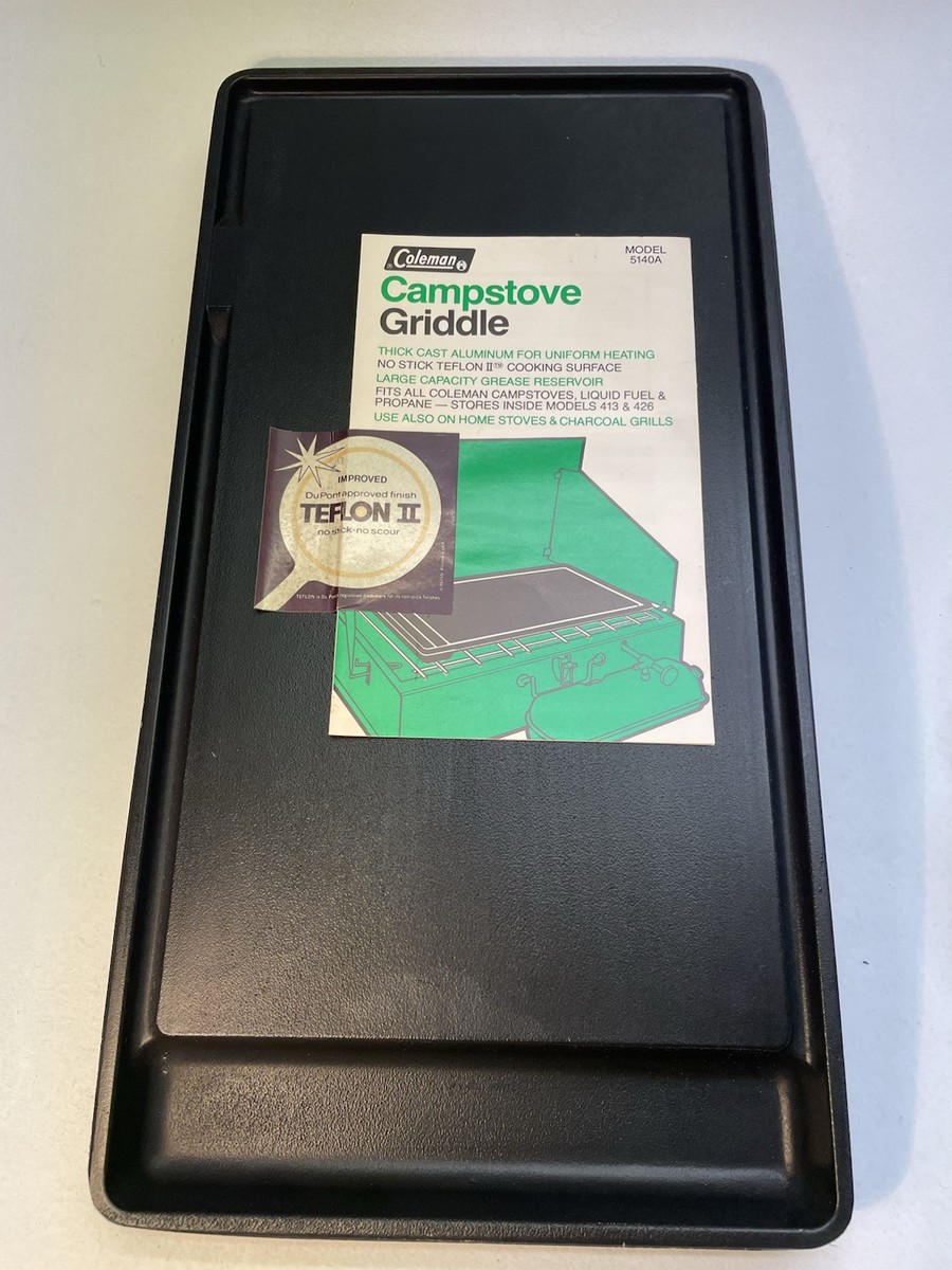 Vintage Coleman Camp stove Griddle Teflon II 5140 - 700
