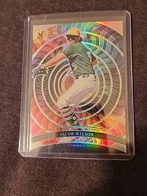 2025 Panini Select Jacob Wilson Color Wheel #8 Case Hit SSP Oakland Athletics