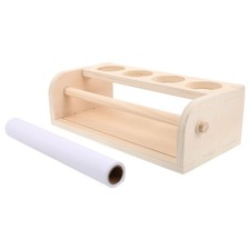 Paper Roll Dispenser: Kids Wooden Art Easel with 500x29cm/96.85x11.42in Paper
