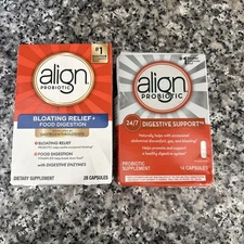 Align Probiotic Bloating and Gas Relief and Food Digestion - 42 Capsules