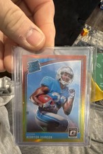 2018 Donruss Optic - Rated Rookie Kerryon Johnson #170 Red & Yellow Prizm (RC)