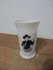 Vintage  1950's Hopalong Cassidy Milk w/ Dinner Glass “HOPPY “ Tumbler Cup 4 3/4