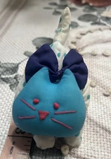 Mini Russ Cat Kitty Plush Purple Blue White Polka Dots HTF 3" Lovey