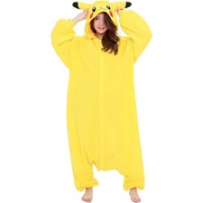 Déguisement polaire SAZAC Kigurumi Pokémon Pikachu taille unique pour tous ad...