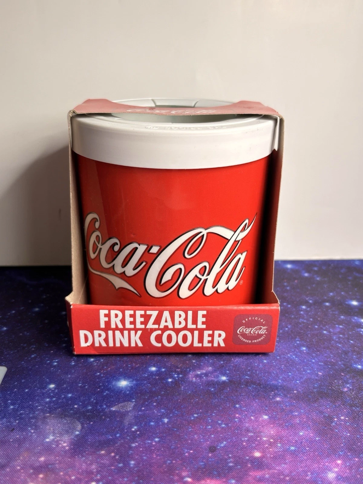 NEW Coca-Cola Coke Freezable Drink Cooler Koozie Can Holder Red Logo Reusable