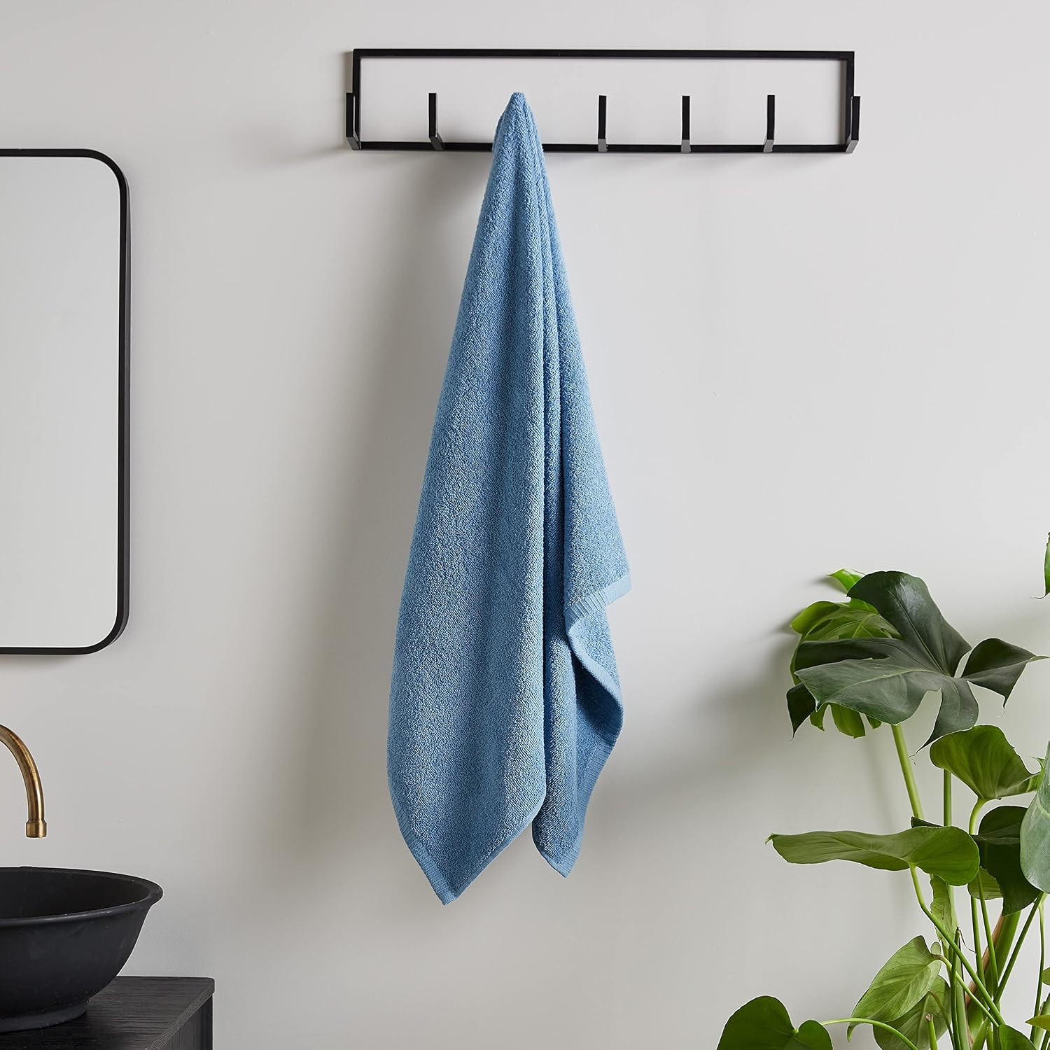 Quick Dry Cotton Hand Towel Blue