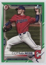 2021 Bowman Draft Green 3/99 Ryan Webb #BD-57 0q3