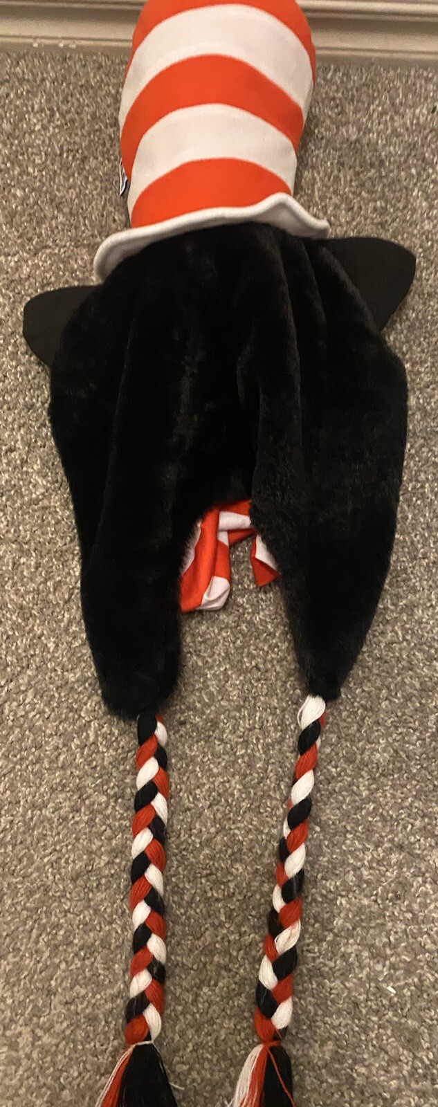 PONY Dr Seuss il gatto nel cappello cappello cappello berretto peluche coda di cavallo trecce 2017