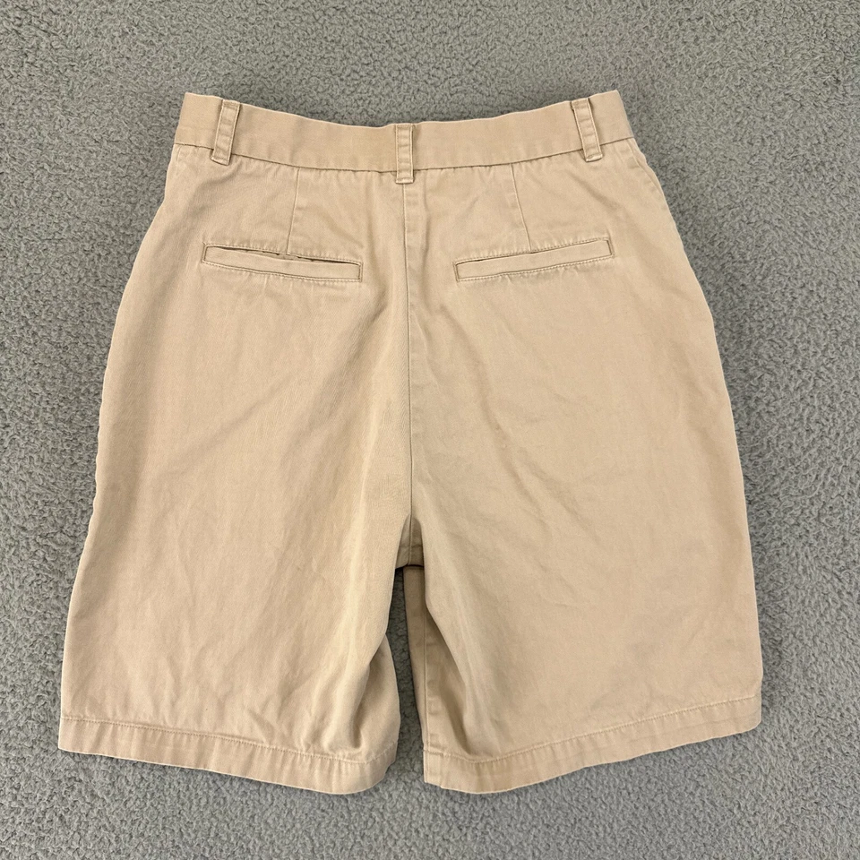 Pantalones Cortos Vintage Lauren Ralph Lauren Para Mujer 6 Caqui Chino Cintura Alta Mamá Años 90 Foto 2 de 4