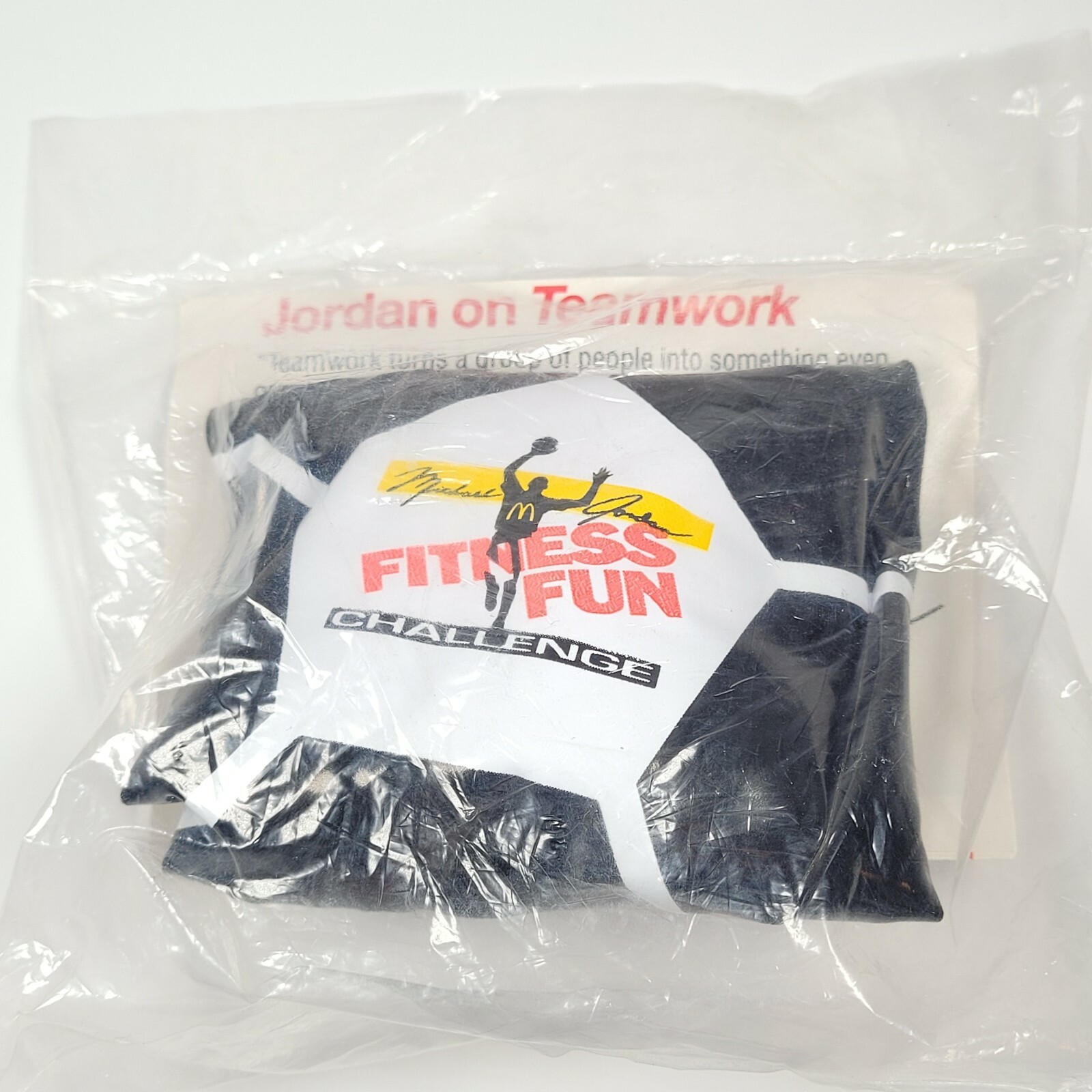 Vintage Michael Jordan McDonalds Happy Meal Toy Soccer Ball Blow Up New Fitness