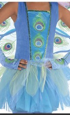 Amscan Peacock Princess Girls Costume - Size Large 12-14