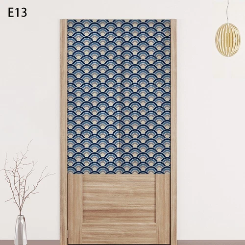 Japanese Style Door Curtain Screen Cotton Linen Noren Cherry Flower Room Divider - Bild 34 von 44