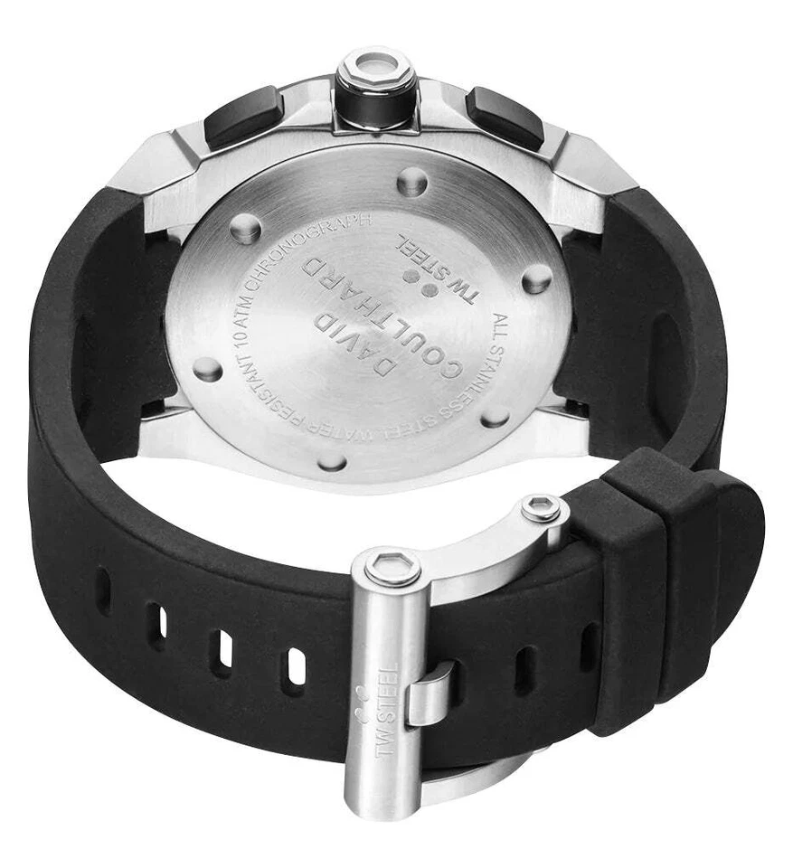 TW Steel CEO Tech Chrono Steel Black Dial Silicon Date Quartz Mens Watch CE4019 - Изображение 4 из 4