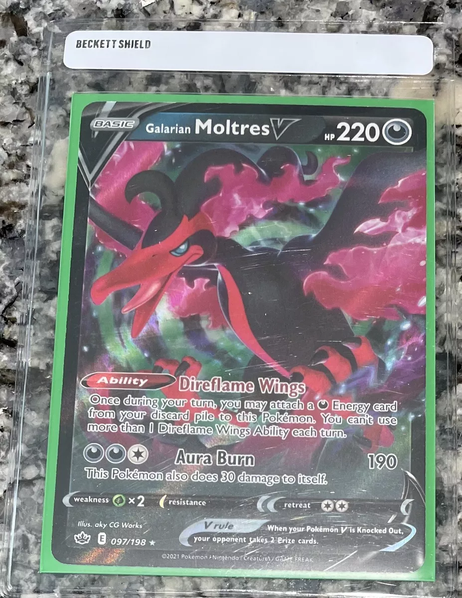 Galarian Moltres V - Chilling Reign Pokémon card 097/198