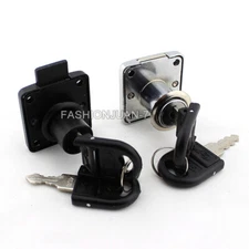 10PCS Desk Drawer Lock Cupboard Wardrobe Wood Furniture Cabinet Lock Locker+Keys