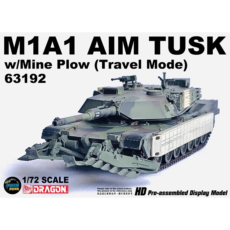 Dragon 1/72 U.S. M1A1 AIM TUSK Main Battle Tank 63192 Painted Finished Model - Image 3 of 4
