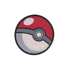 Poke Ball Pokemon Go Iron on Applique Iron on Patch 2 Sizes