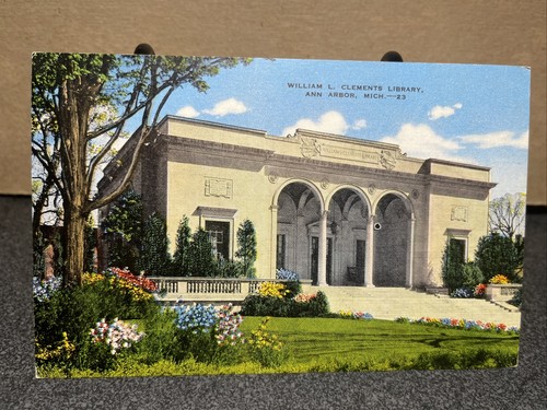 William L Clements Library Ann Arbor Michigan Postcard