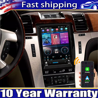 For Cadillac Escalade 2007-2014 Android 13 Car Stereo GPS Navi Radio Carplay BT