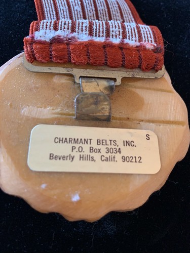 Charmant Cintura Elasticizzata Vintage Fibbia Rosa Taglia S - Foto 3 di 4