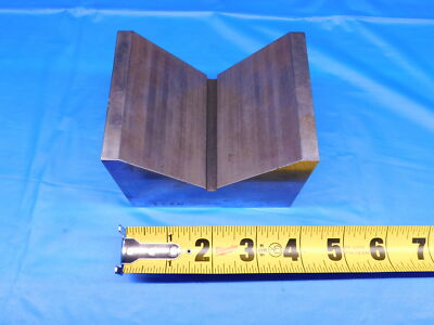 MAGNETIC STEEL V-BLOCK 3'' HEIGHT 4'' WIDTH 3'' LENGTH 3 1/4 MAX CAPACITY MACHINIST