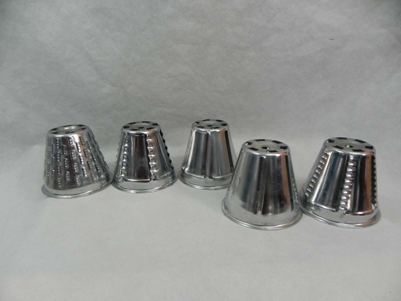 Lot Of 5 Saladmaster Food Processor Replacement Blades Cones 1, 2, 3, 4