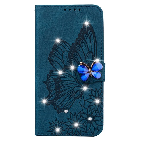 Butterfly Diamond Wallet Phone Case For Google Pixel 9 8 7 6 Pro XL 7A 8A 9A 6A - Picture 15 of 18