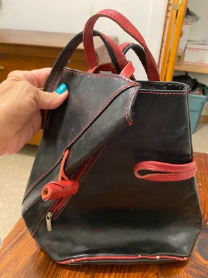 vera pelle leather backpack