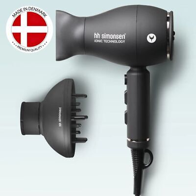 sympati løst afgår HH Simonsen Ionic Technology Hair Dryer XS | Includes Nozzle and Diffusor  2000W | eBay
