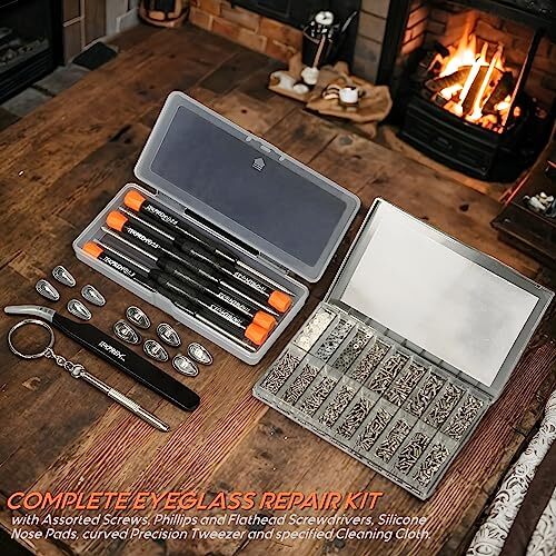 Eyeglass Repair Tools Kit Eyeglasses Screwdriver Set With Screws Nose