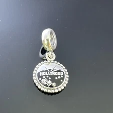 Pandora Hollywood California USA Travel Dangle Charm Silver 925 Ale with box #85