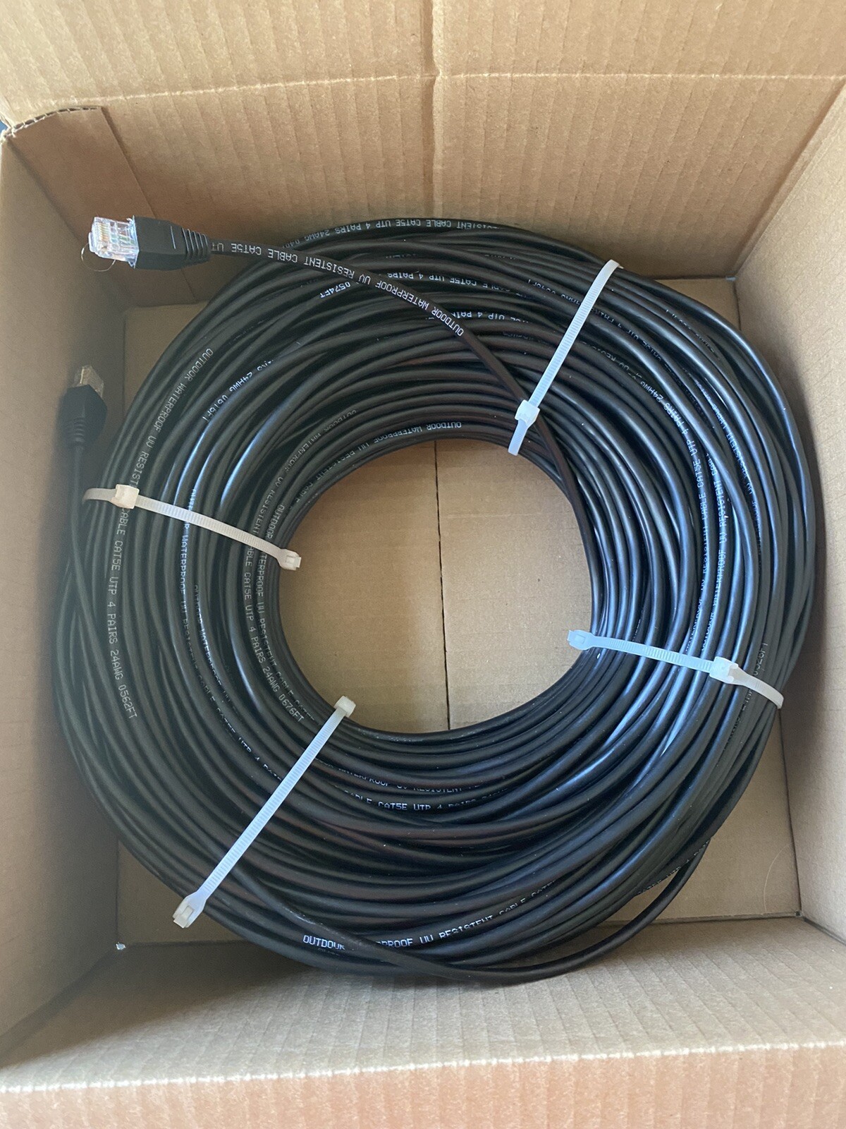 300'Ft Cat5e Outdoor Waterproof Network Cable eBay