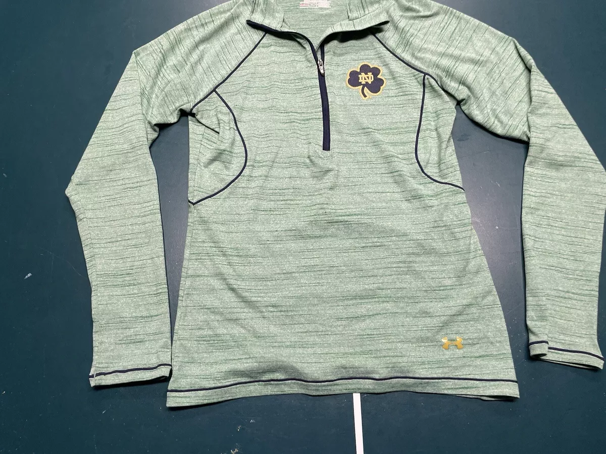 Notre Dame Fighting Irish Green Under Armour Quarter Zip Pullover