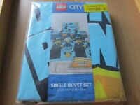 DUVET Cover Set Lego City Police Single Size Reversible Design Super Soft BNIP.