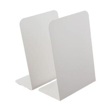 2Pcs Metal Bookends Book Ends for Shelves for Home Office School Supplies