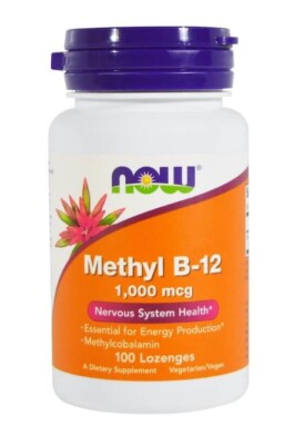 NOW FOODS VITAMIN B12 (METHYLCOBALAMIN) 1.000 MCG, 100 LUTSCHTABLETTEN