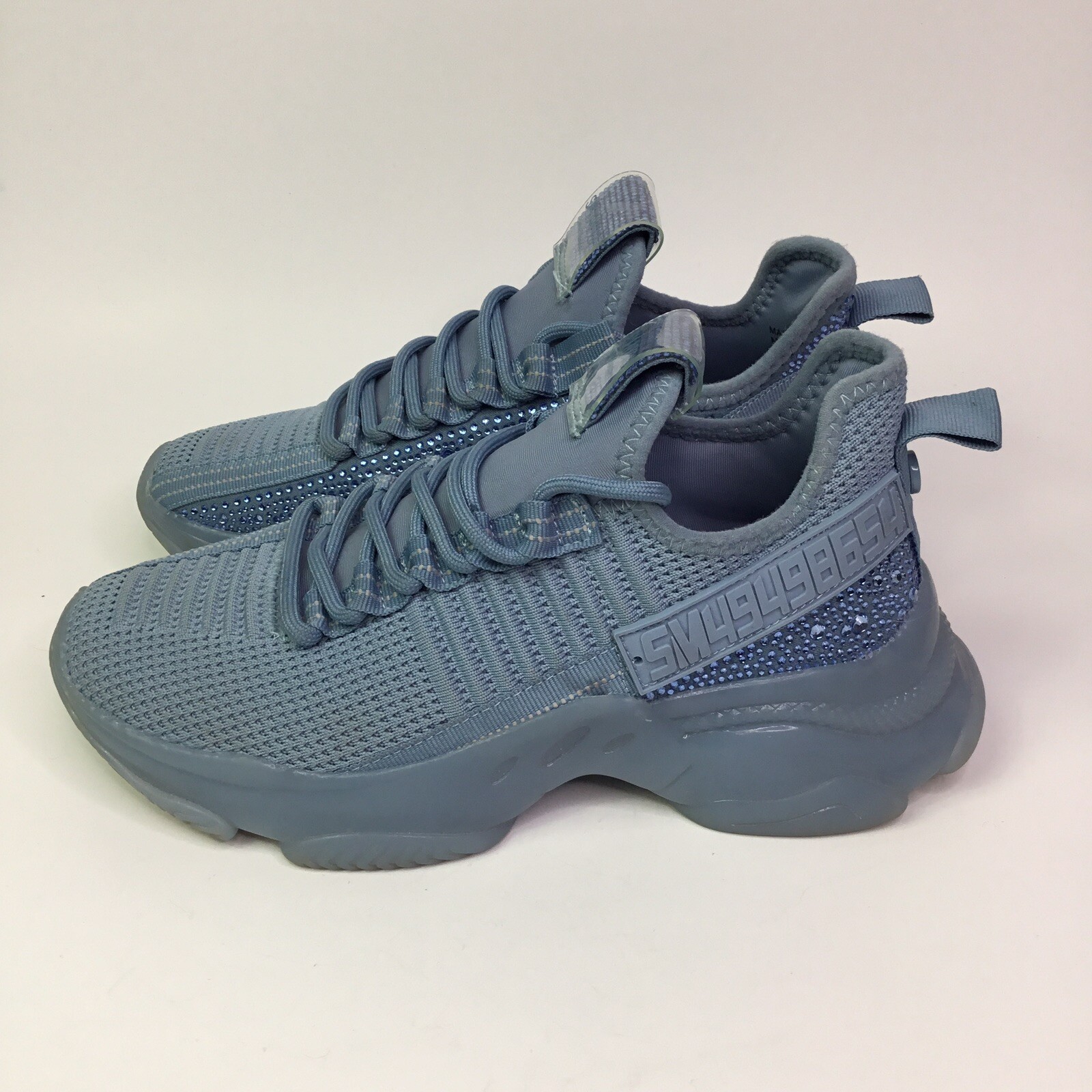 Steve Madden SM NY90 MAXIMA Womens Sneakers Baby Blue Rhinestones Size 7.5M image 2