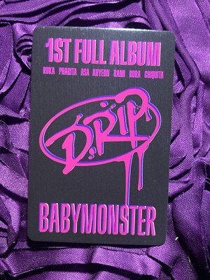 ASA BABYMONSTER DRIP 1st KPOP Girl Photo Goddess Card Hot Couch | eBay