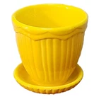McCoy Art Pottery Sunshine Yellow Planter MCP USA