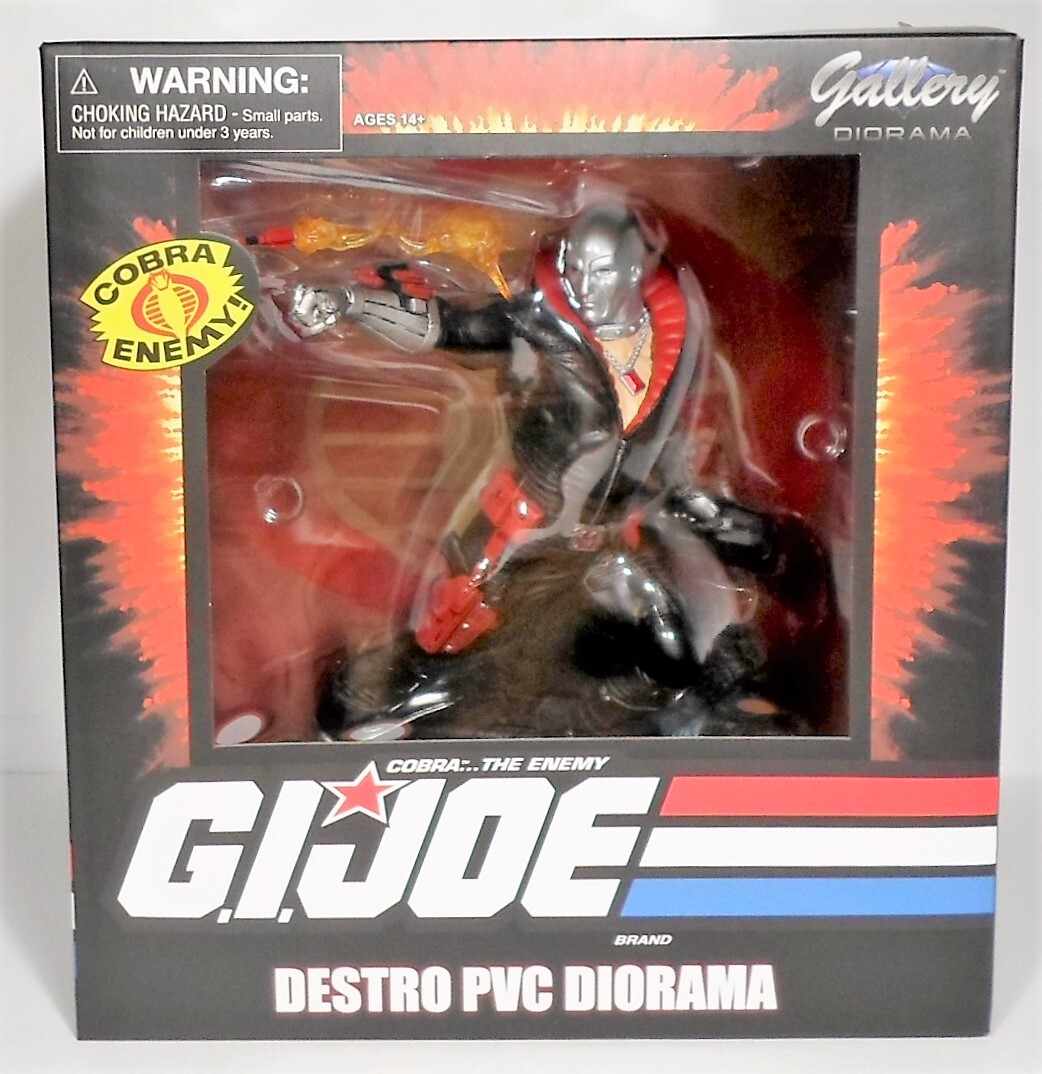DIAMOND SELECT DST 2021 GI JOE COBRA DESTRO PVC GALLERY DIORAMA