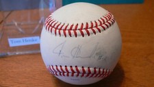Tom Henke Single Signed ROLB ball Rangers Blue Jays St Louis Cardinals