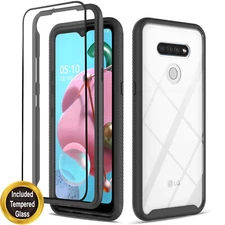 For LG Aristo 5 Plus / Fortune 3 Case Phone Cover Shockproof + Tempered Glass