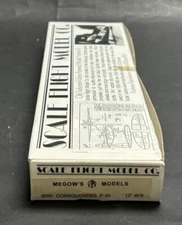 Megow’s Consolidated P-30 Scale Flight Model Co.  Airplane Kit 2050 Dime Scale