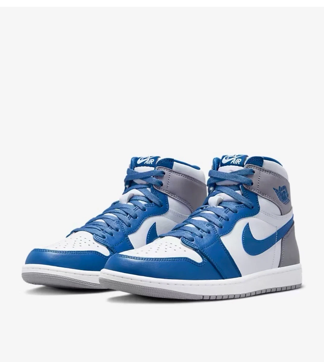 A1 Jordan 1 Retro High OG Mens blue ,white ,grey M6.5 W8 | eBay