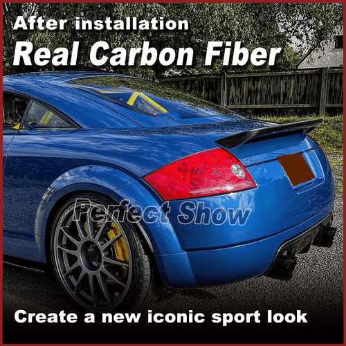 Carbon Heckspoiler Ansatz Passt für Audi TT 8N Spoiler Heckflügel Dachspoiler V6 - Bild 3 von 17